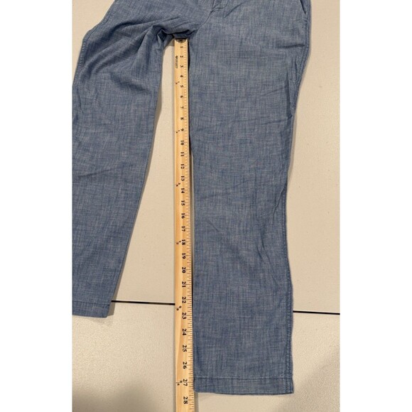 NEW Gap Chambray Girlfriend Pants Womens 30" Travel 100% Cotton Workwear Minimal - Picture 6 of 7
